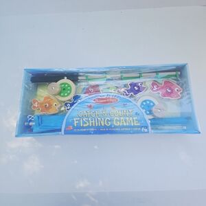 Melissa & Doug Blue and Yellow Magnetic Fishing Toy Set